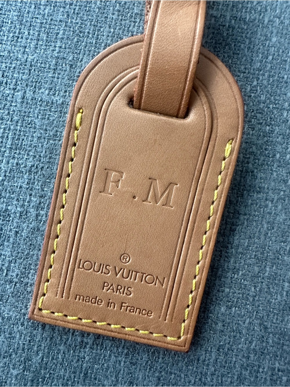 Louis Vuitton Leather Luggage Tag - Picture 4 of 4
